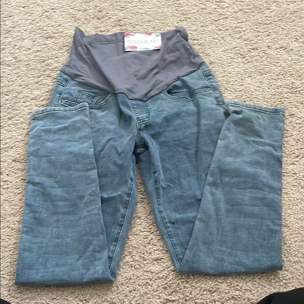 Poshglam Maternity Jeans in Blue